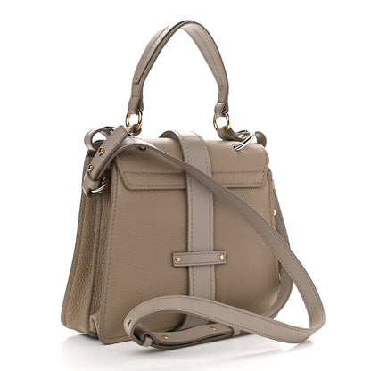 Chloe Shiny Grained Calfskin Small Aby Day Shoulder Bag Motty Grey 3 of 9
