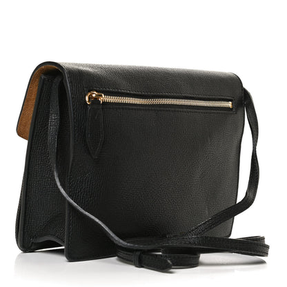 Burberry Derby Calfskin House Check Small Macken Crossbody Bag Black 3 of 12