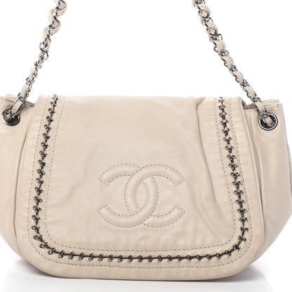 Chanel Smooth Calfskin Luxe Ligne Flap Light Beige 13 of 15