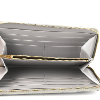 Celine Lambskin Large Zip Around Multifunction Wallet Grey 5 of 10
