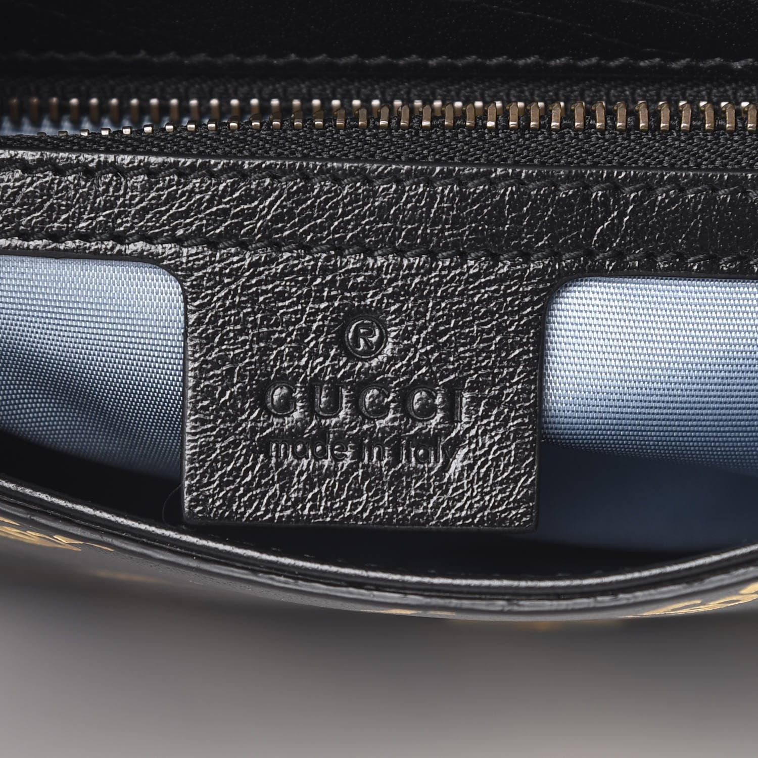 Gucci Calfskin Diagonal GG Medium Thiara Double Envelope Shoulder Bag Black White 8 of 12