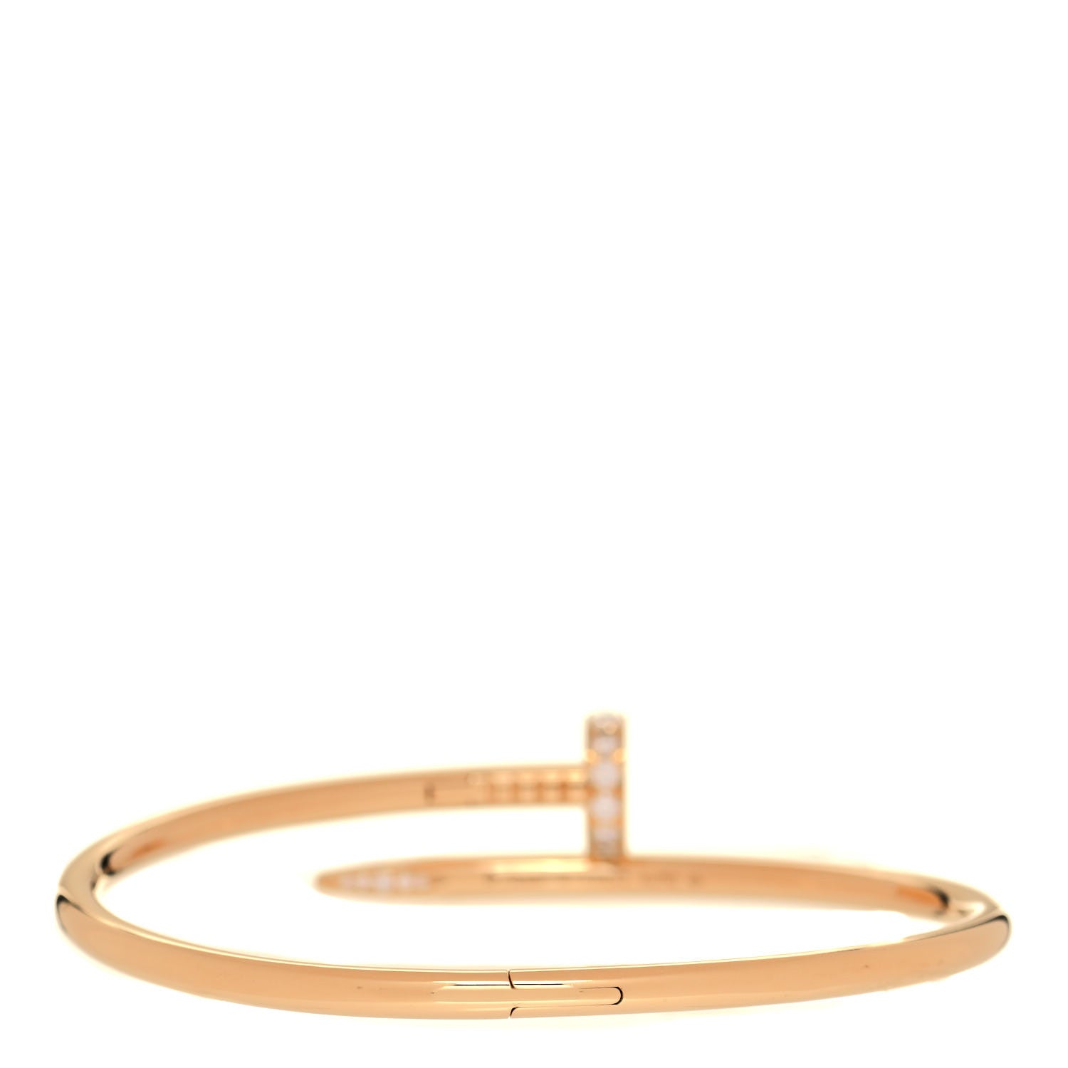 Cartier 18K Yellow Gold Diamond Juste Un Clou Bracelet 18 3 of 5