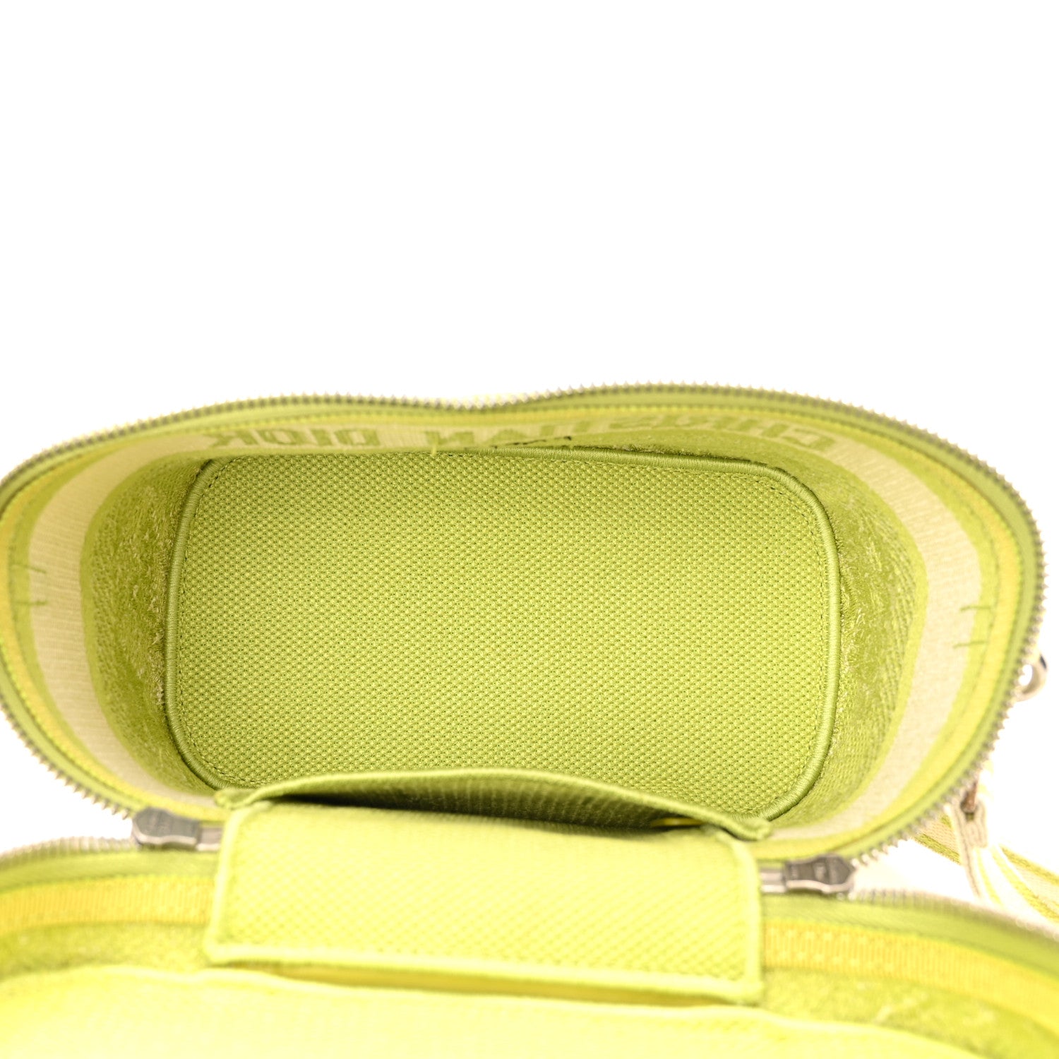 Christian Dior Canvas Embroidered Toile De Jouy Small Travel Vanity Case Green 5 of 13