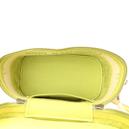 Christian Dior Canvas Embroidered Toile De Jouy Small Travel Vanity Case Green 5 of 13