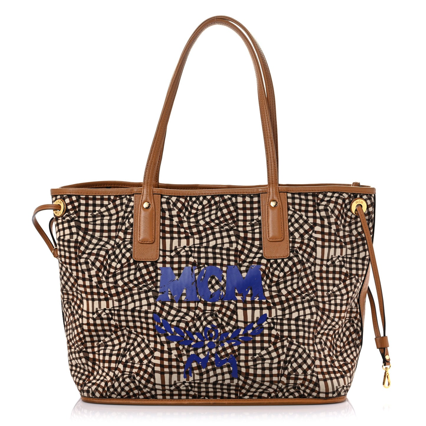 Visetos Medium Project Reversible Shopper Tote Cognac