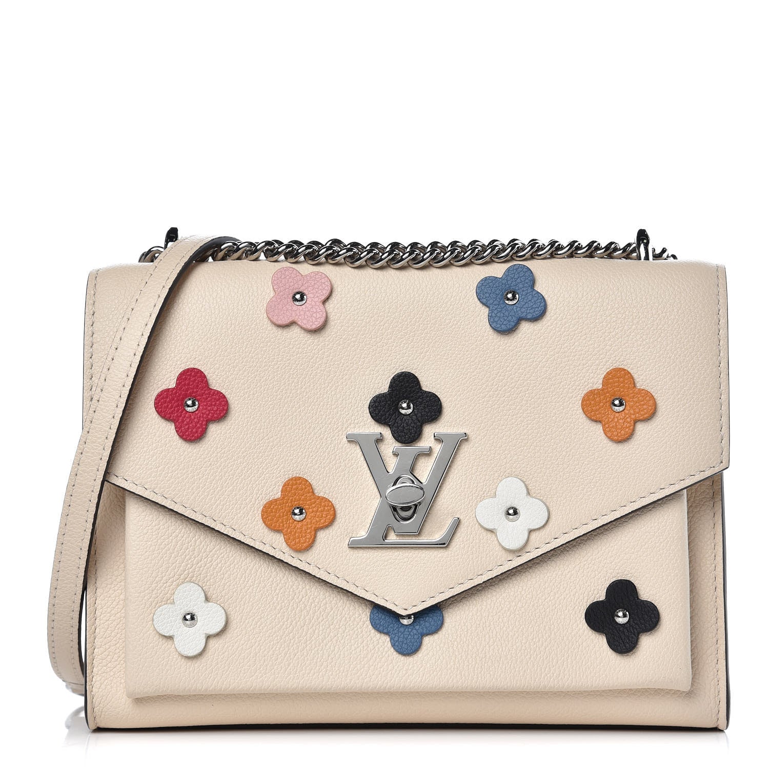 Louis Vuitton Soft Calfskin Mylockme BB Fleurs Multicolor 1 of 10