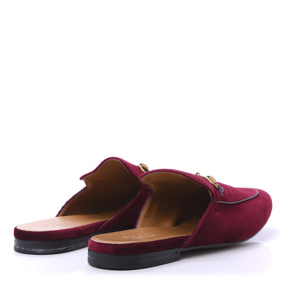 Gucci Velvet Mens Princetown Slippers 9.5 Malbec Dark Malbec 4 of 8