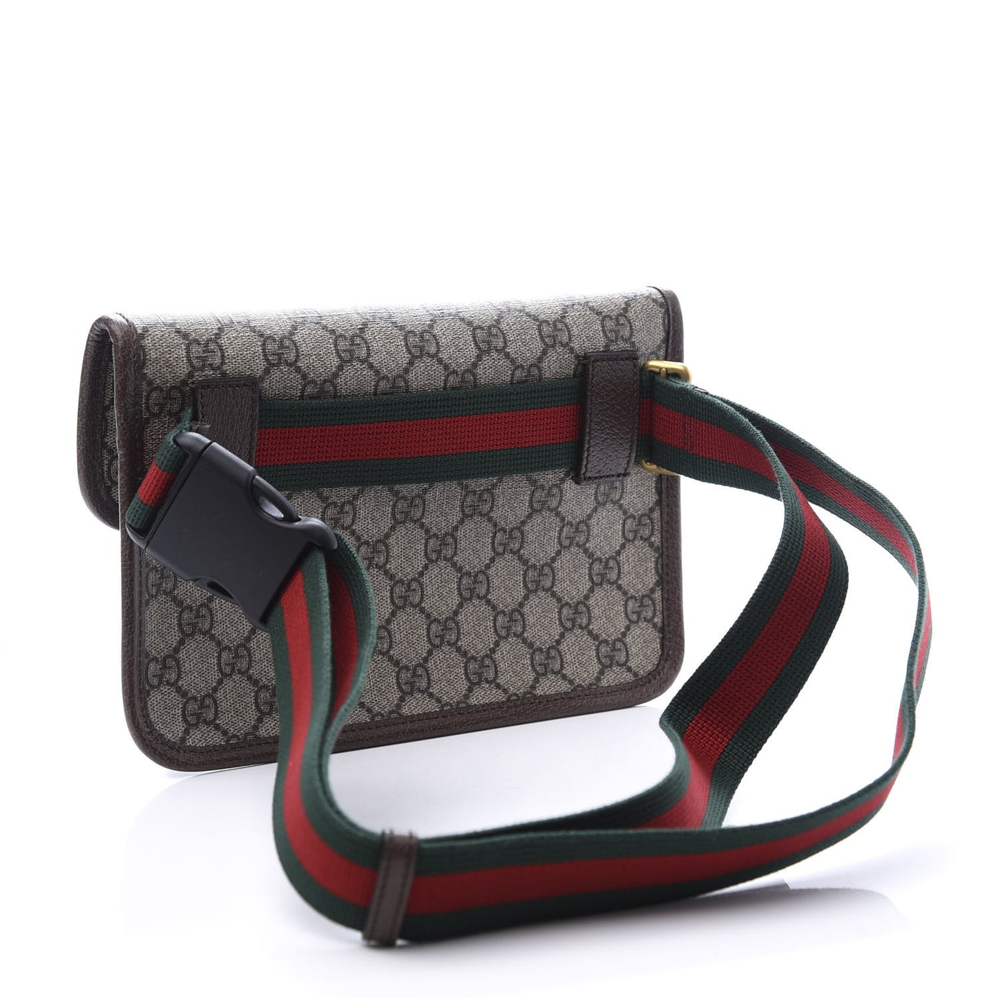 GG Supreme Monogram Neo Vintage Web Belt Bag Brown