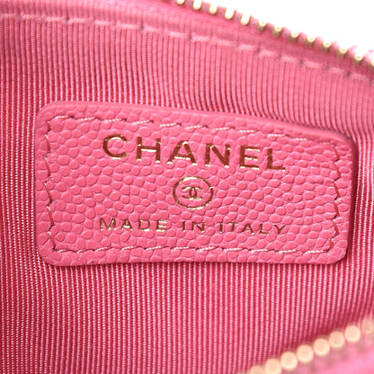 Chanel Caviar Quilted Small Cosmetic Case Pink 6 of 9