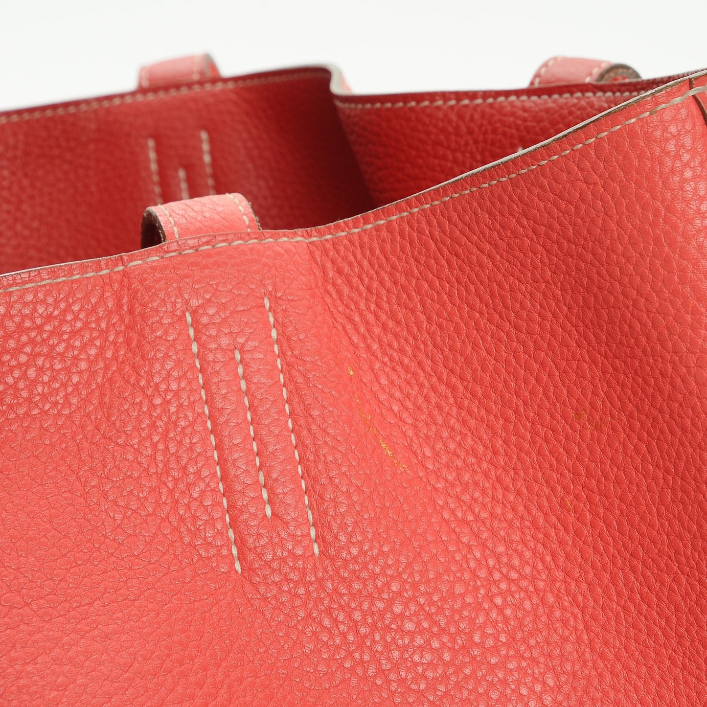 Taurillon Clemence Double Sens 36 Reversible Tote Peony Sanguine