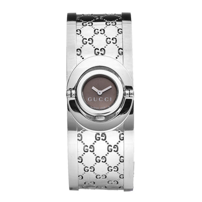Gucci Stainless Steel 23mm Twirl Quartz Watch Brown 1 of 8
