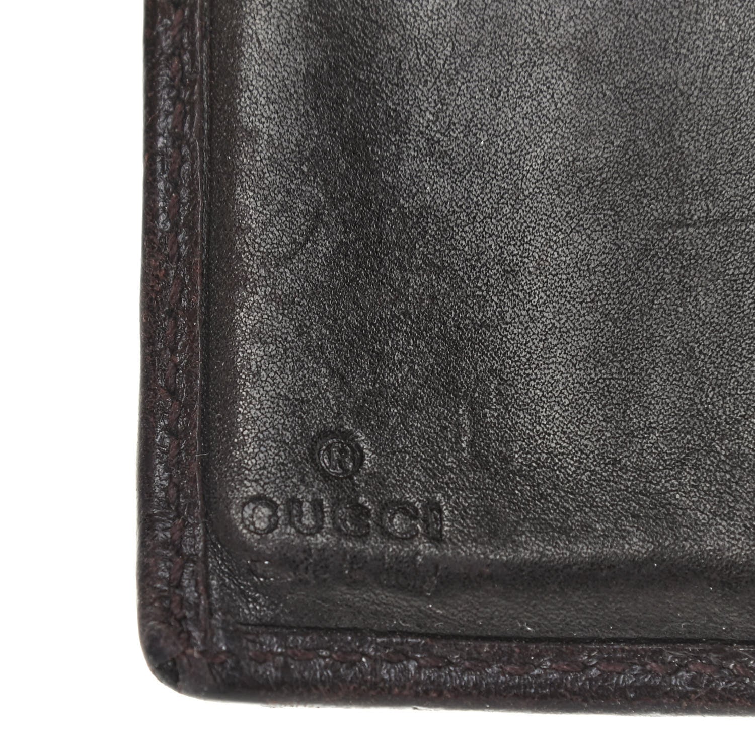 Gucci Guccissima Metal Bar French Flap Wallet Dark Chocolate 17 of 18