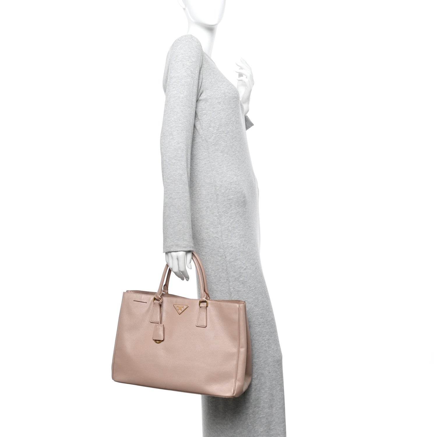 Prada Saffiano Lux Large Tote Cammeo 2 of 11