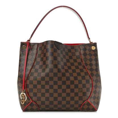 Louis Vuitton Damier Ebene Caissa Hobo Cherry 1 of 9
