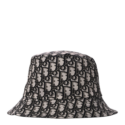 Christian Dior Oblique Reversible Teddy-D Brim Bucket Hat 58 Black 1 of 6