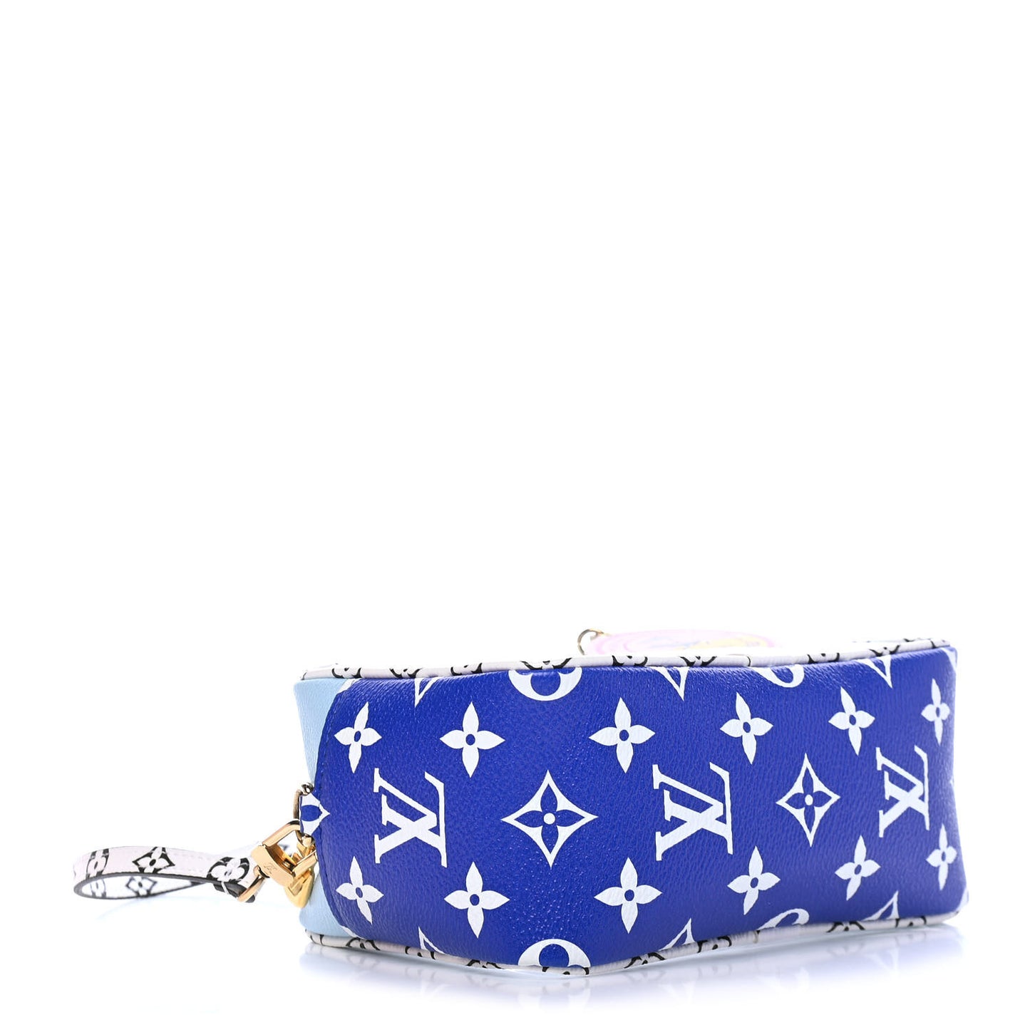 Monogram Giant Okinawa Beach Pouch Blue