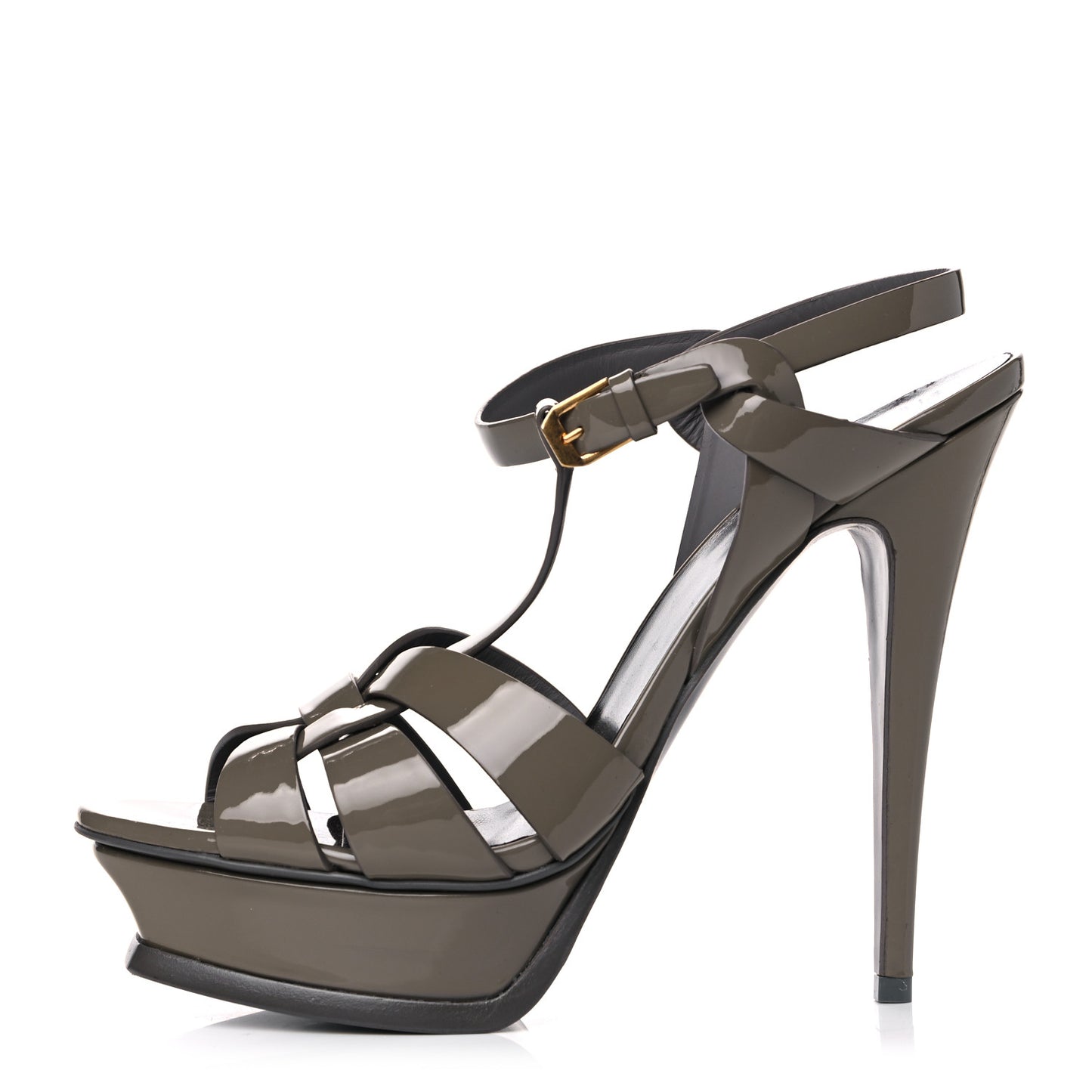 Patent Tribute 105 Platform Sandals 40.5 Fog