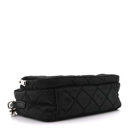 Prada Nylon Tessuto Impuntu Quilted Crossbody Bag Black 4 of 11