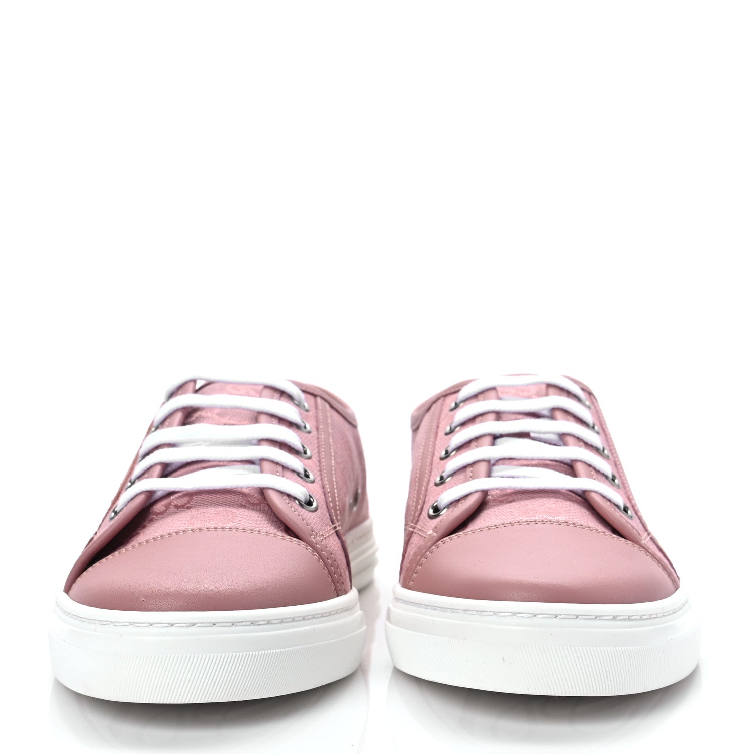 Gucci GG Monogram Calfskin Womens Low Top Sneakers 39 Pink Soft Pink 2 of 7