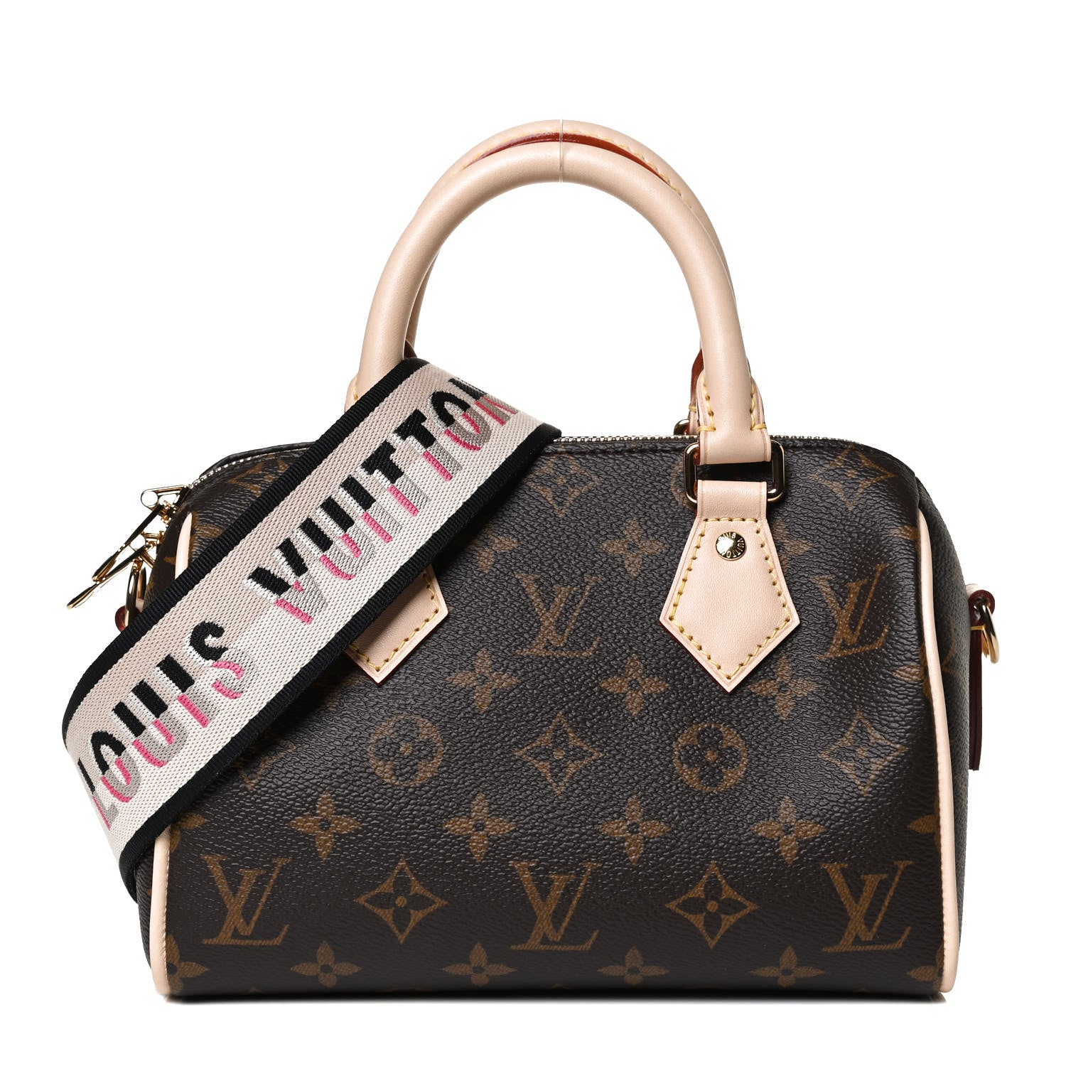 Louis Vuitton Monogram Speedy Bandouliere 20 Black 1 of 11
