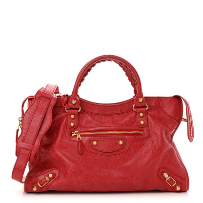 Balenciaga Agneau Giant 12 Gold Hardware City Rouge Cardinal 1 of 11