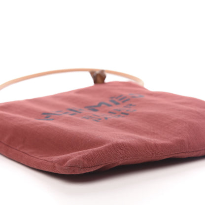 Hermes Canvas Swift Aline Grooming Bag Rouge H Gold 9 of 12