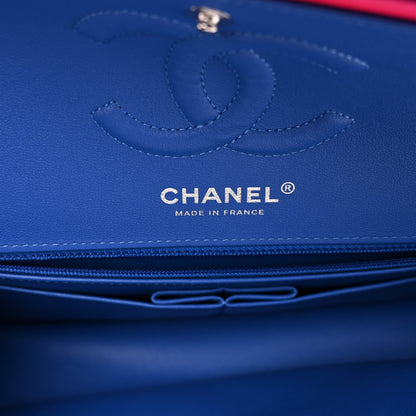 Chanel Calfskin Quilted Medium Rainbow Double Flap Multicolor 6 of 11