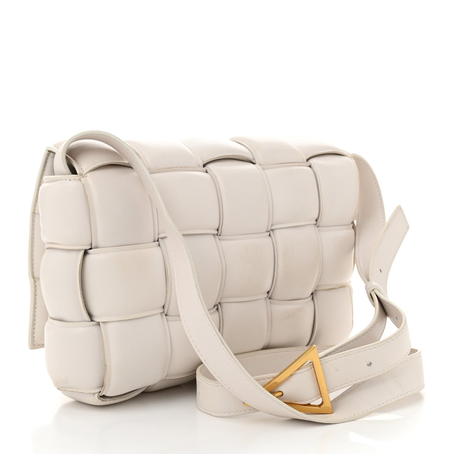 Bottega Veneta Nappa Maxi Intreccio Padded Cassette Crossbody Bag Chalk 3 of 10