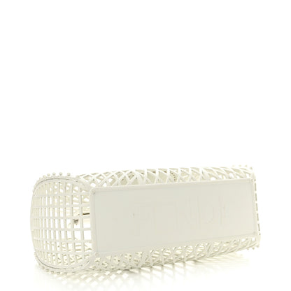 Fendi Recycled Plastic Vitello Liberty Matte Medium Fendi Basket White Ice 4 of 15
