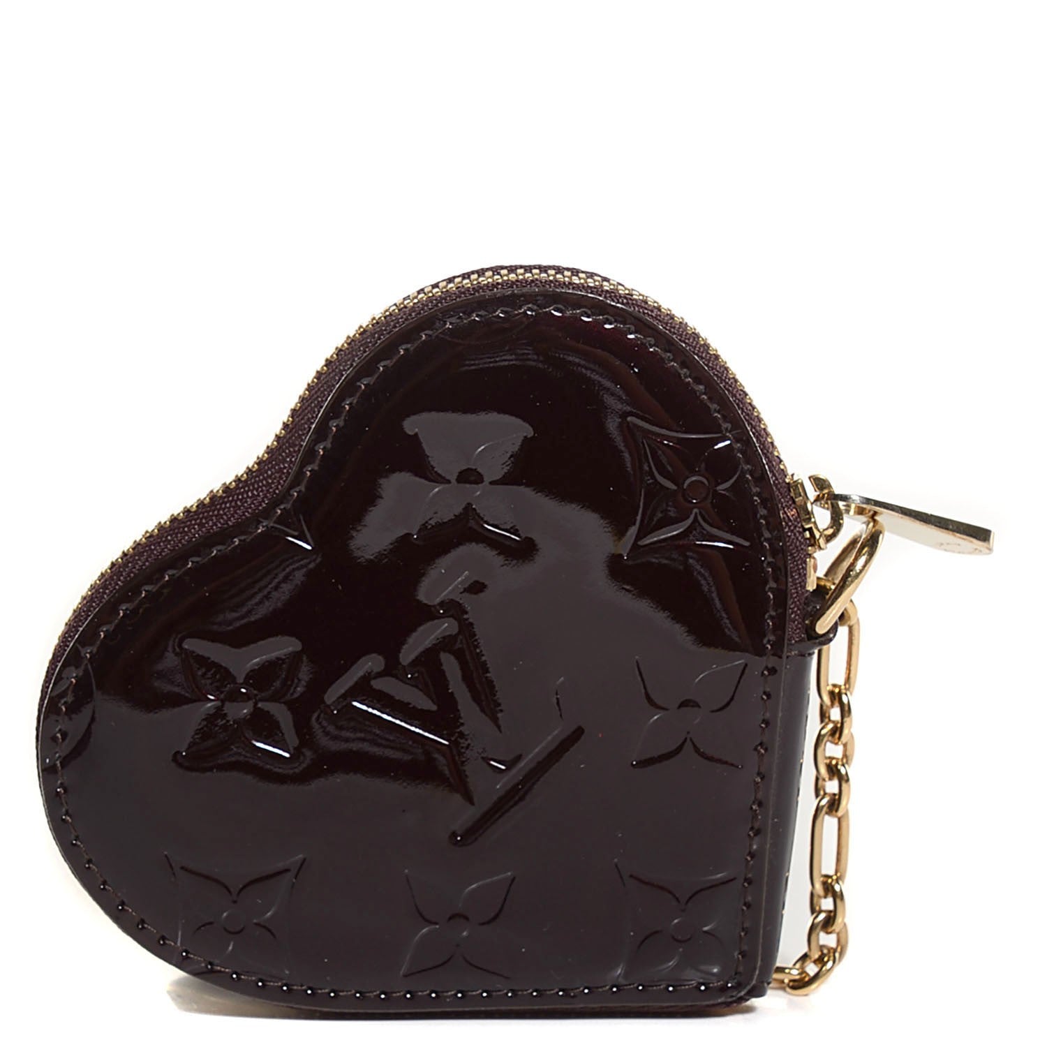 Louis Vuitton Vernis Coeur Heart Coin Purse Amarante 1 of 7