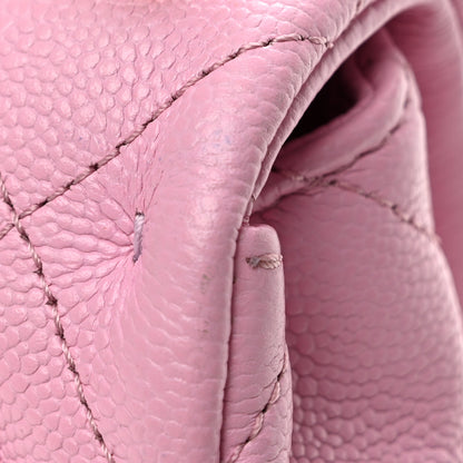 Chanel Caviar Quilted Mini Sweetheart Flap Lilac 13 of 14