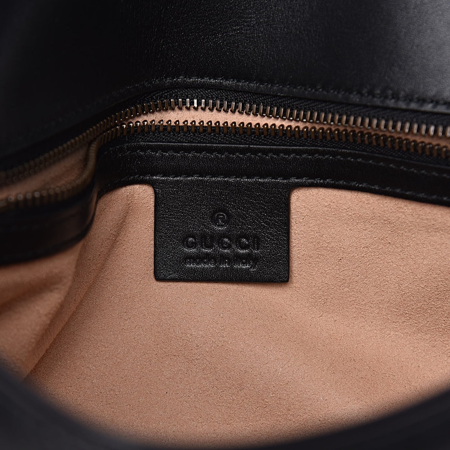 Calfskin Matelasse Small GG Marmont Shoulder Bag Black