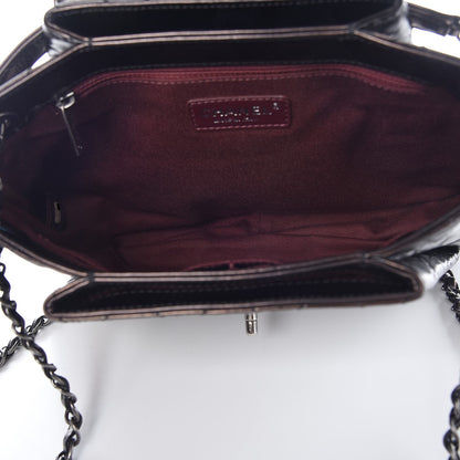Chanel Glazed Calfskin Quilted Accordion Flap Brown 5 of 7
