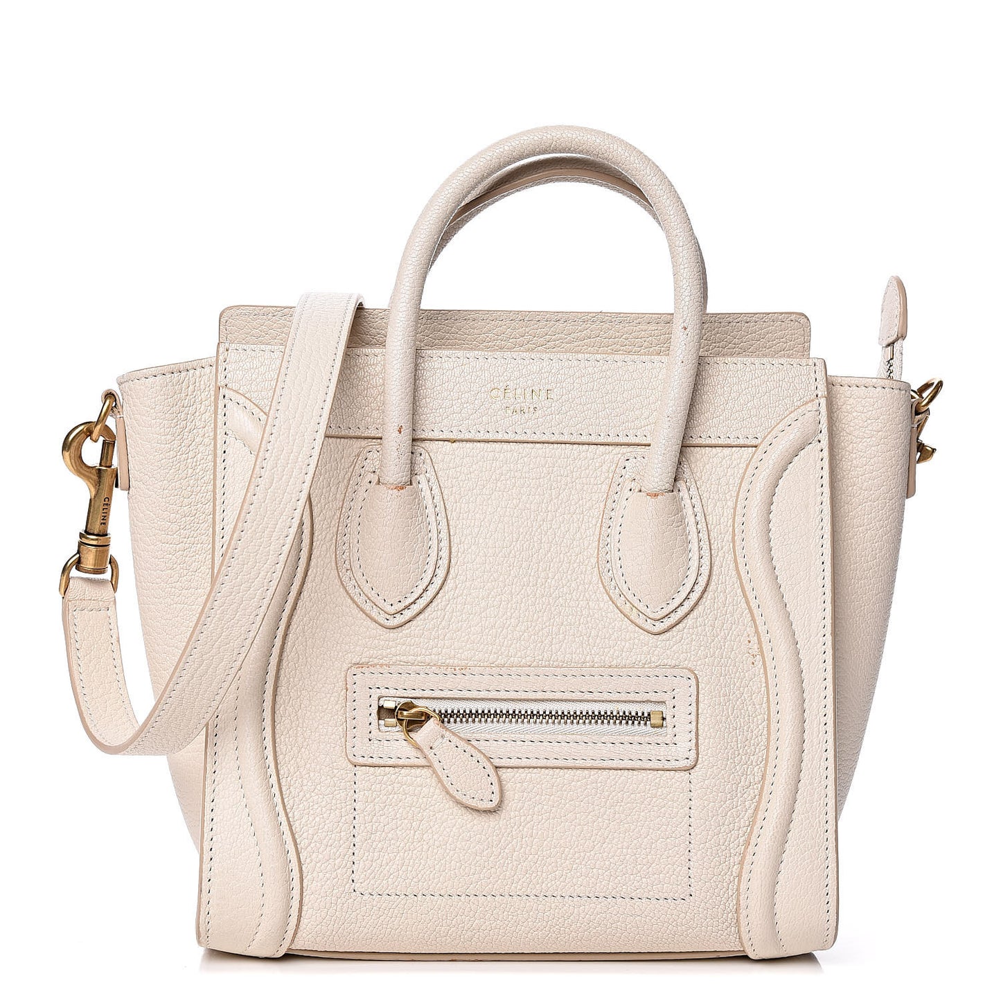 Goatskin Nano Luggage White