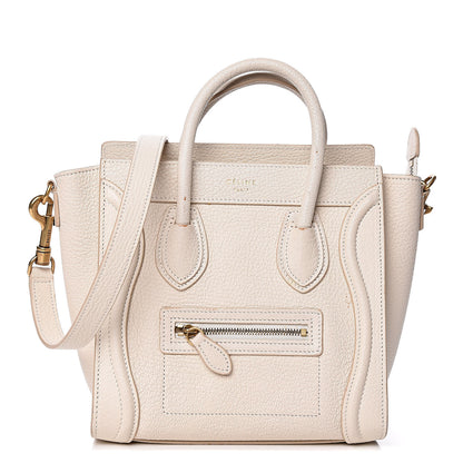 Celine Goatskin Nano Luggage White 1 of 12
