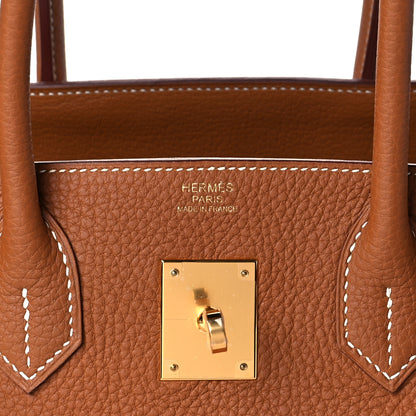 Hermes Togo Swift Canvas 3 in 1 Birkin 30 Gold 9 of 14