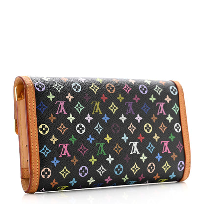 Louis Vuitton Monogram Multicolor Porte Tresor International Wallet Black 3 of 10