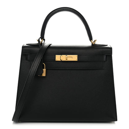 Hermes Epsom Kelly Sellier 28 Black 1 of 11