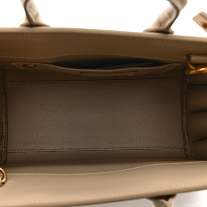 Saint Laurent Smooth Calfskin Canvas Nano Sac de Jour Beige 5 of 10
