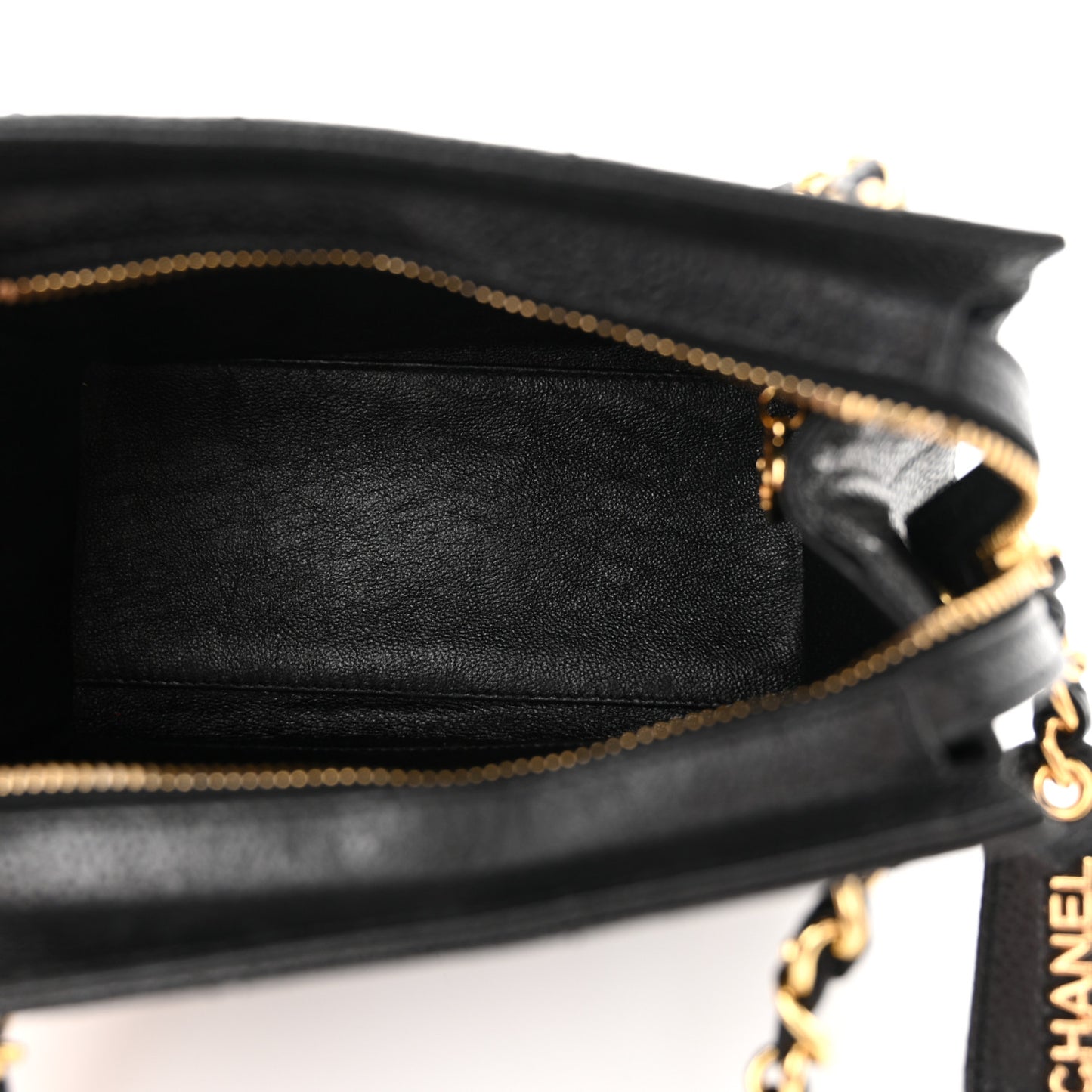 Caviar Quilted Shoulder Bag Black