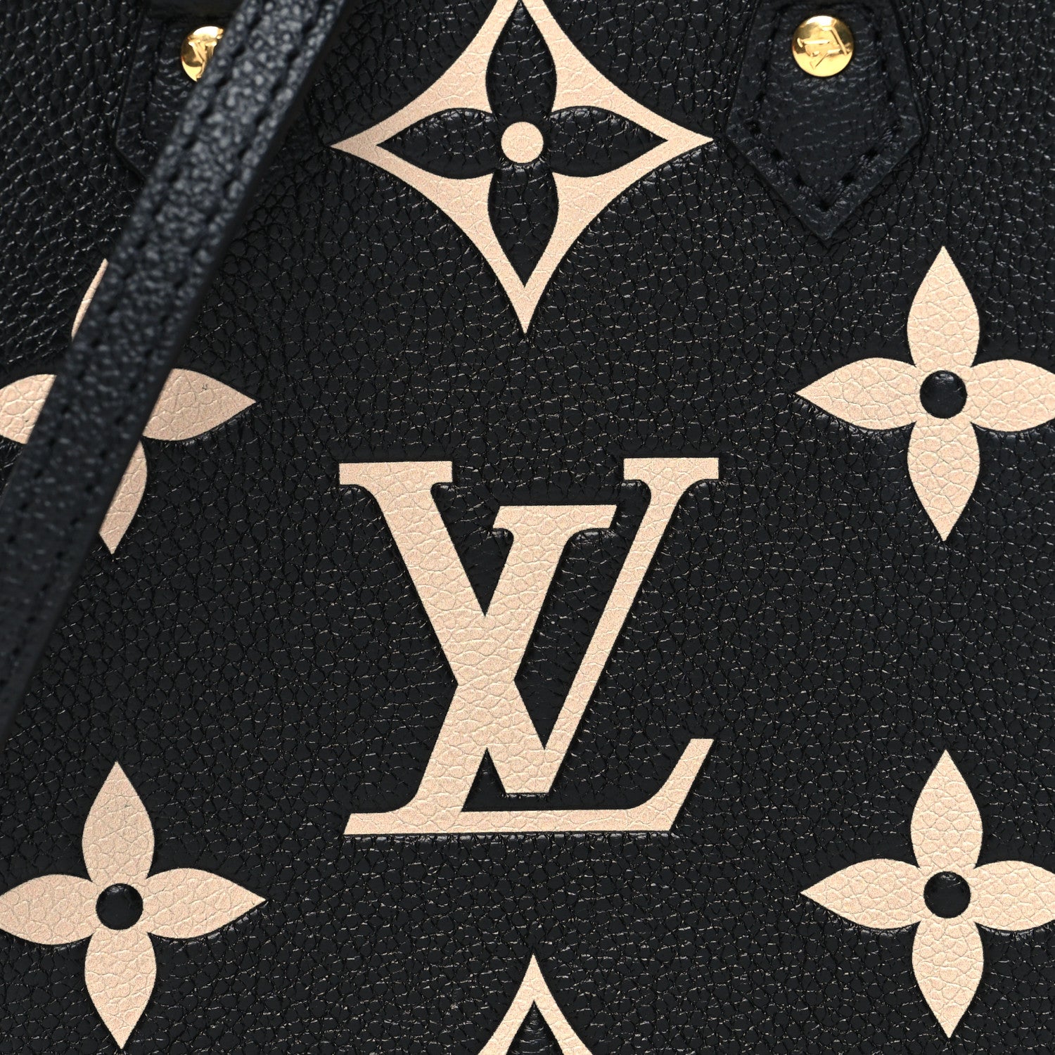 Louis Vuitton Empreinte Monogram Giant Petit Sac Plat Black Beige 8 of 11