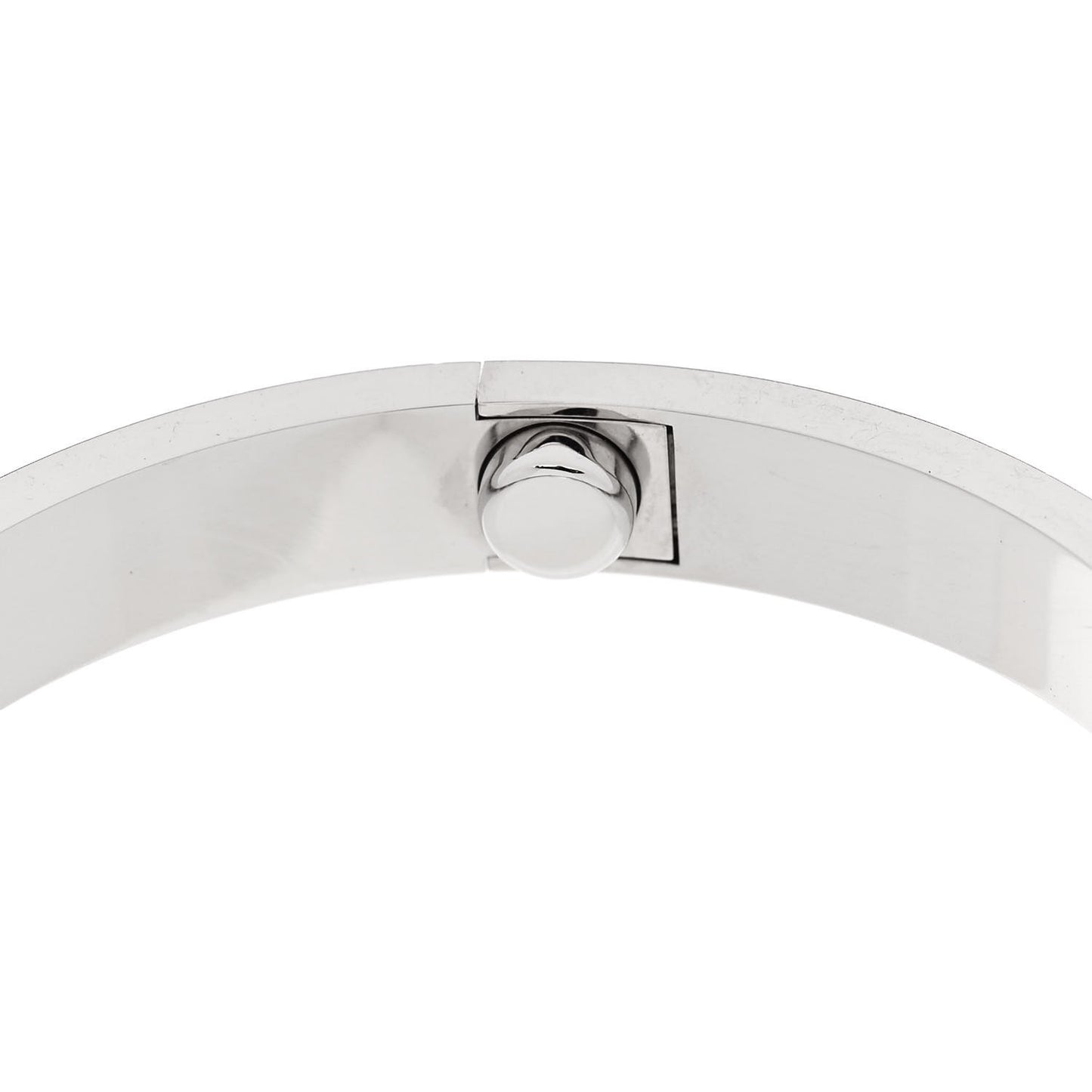 18K White Gold 4 Diamond LOVE Bracelet 16