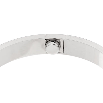Cartier 18K White Gold 4 Diamond LOVE Bracelet 16 8 of 9