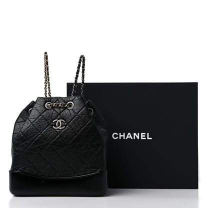 Chanel Aged Calfskin Quilted Small Gabrielle Backpack Black 11 of 11