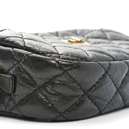 Chanel Metallic Aged Calfskin Quilted Mini Reissue Camera Case Ruthenium 9 of 11