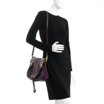 Chloe Calfskin Small Marcie Satchel Intense Violine 2 of 10