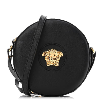 Versace Calfskin La Medusa Round Camera Bag Black 1 of 10
