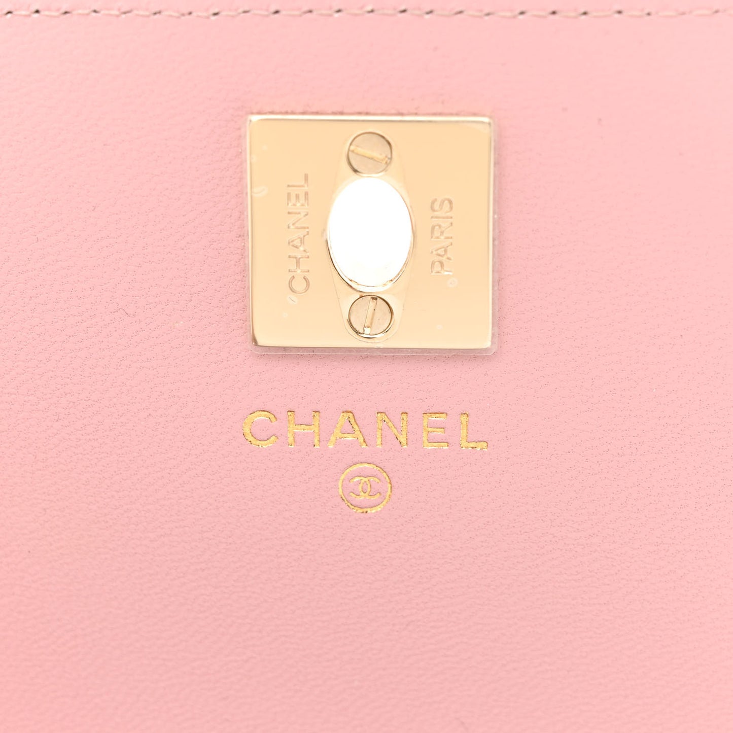Lambskin Crystal Diamante Clutch With Chain Light Pink