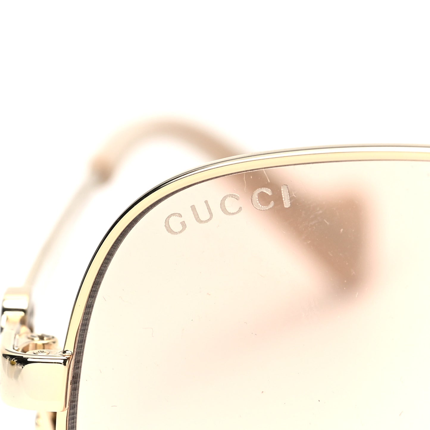 Metal Round Chain Sunglasses GG1089SA Gold