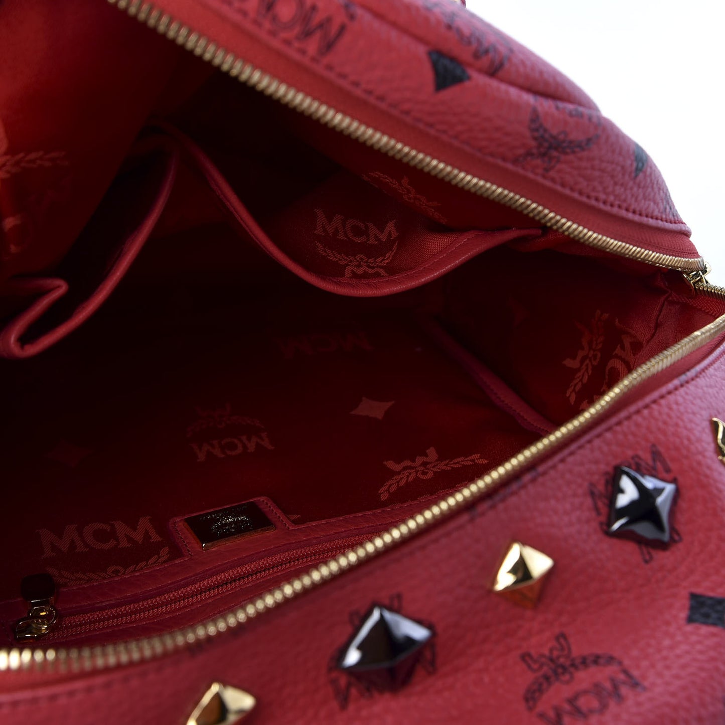 Visetos Studded Small Stark Backpack Corail